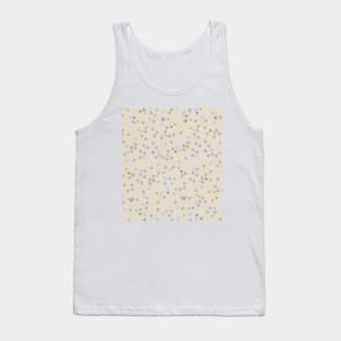 Shining gold and stars confetti pattern Tank Top